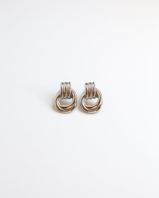 Knot Earrings in silver