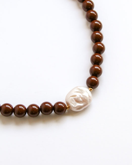 Orya Necklace in brown