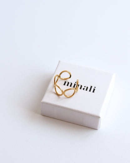 Bubble Ring in gold