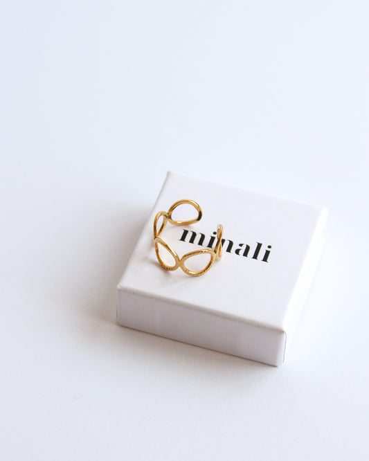 Bubble Ring in gold