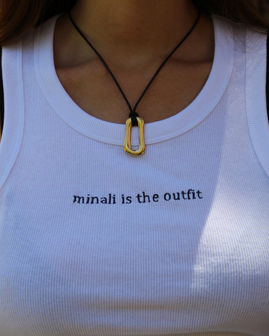 "Minali is the outfit" Top
