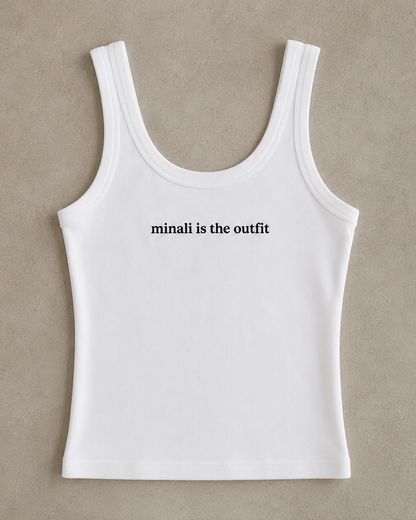 "Minali is the outfit" Top