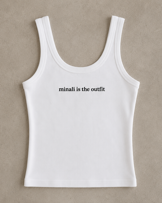 "Minali is the outfit" Top
