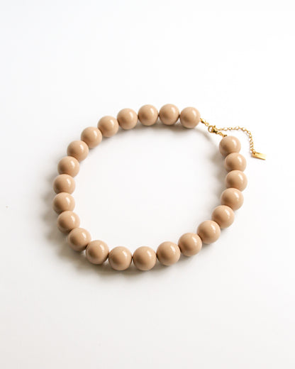 Latte Beaded Necklace