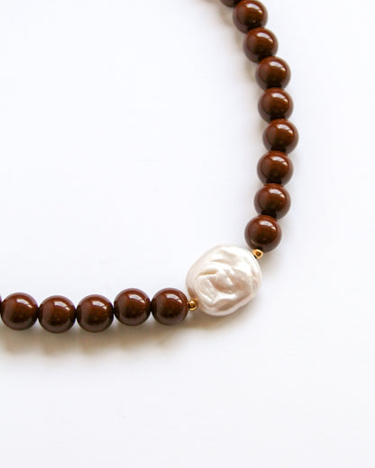 Orya Necklace in brown