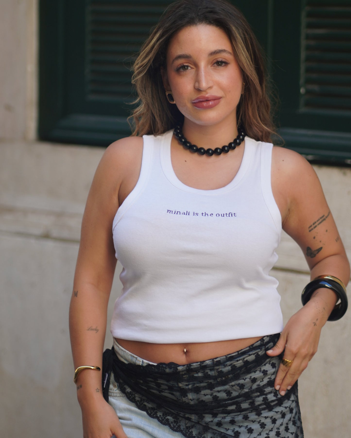 "Minali is the outfit" Top