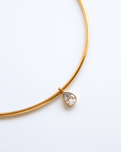 Belle Drop Necklace in gold