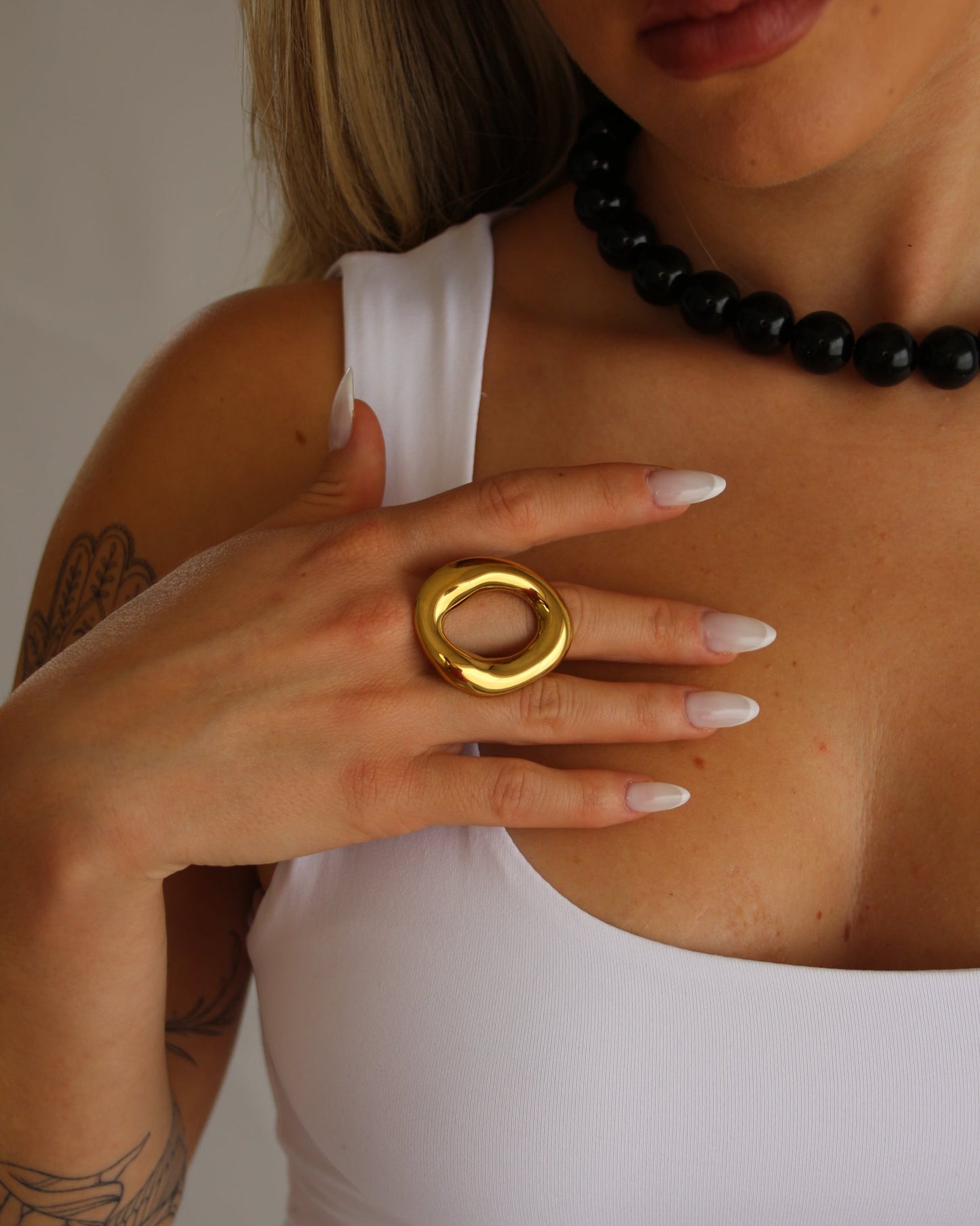 Halo Ring in gold