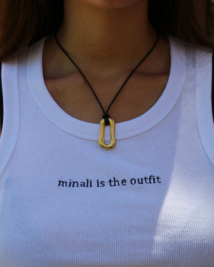 Frame Necklace in gold