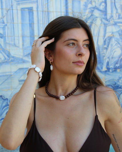 Orya Necklace in brown