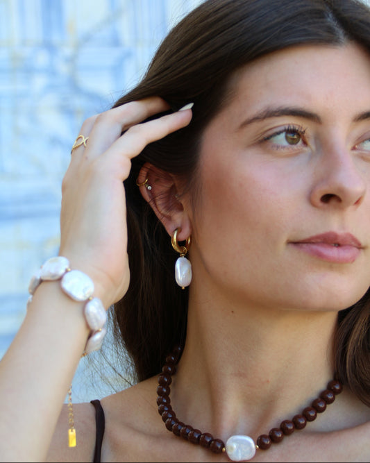 Perla Earrings in gold