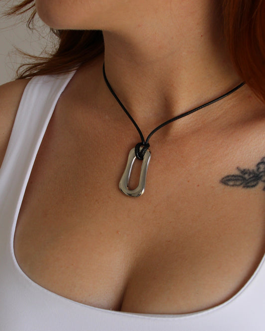 Frame Necklace in silver