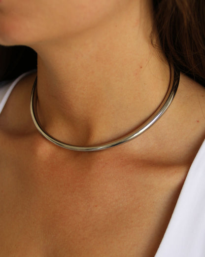 Sculpt Necklace in silver