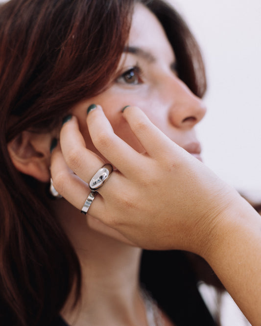 Lou Ring in silver