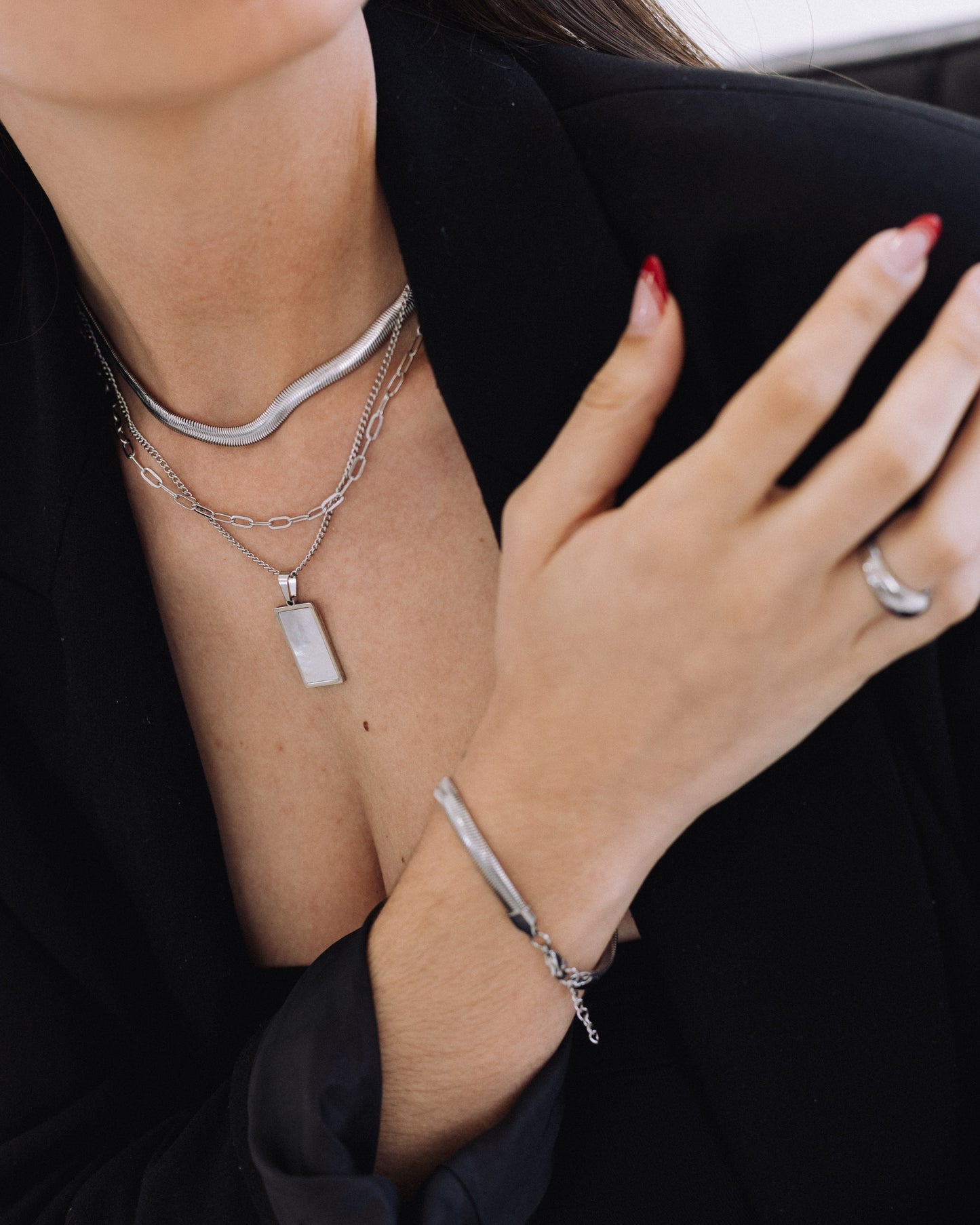 Leah Chain in silver