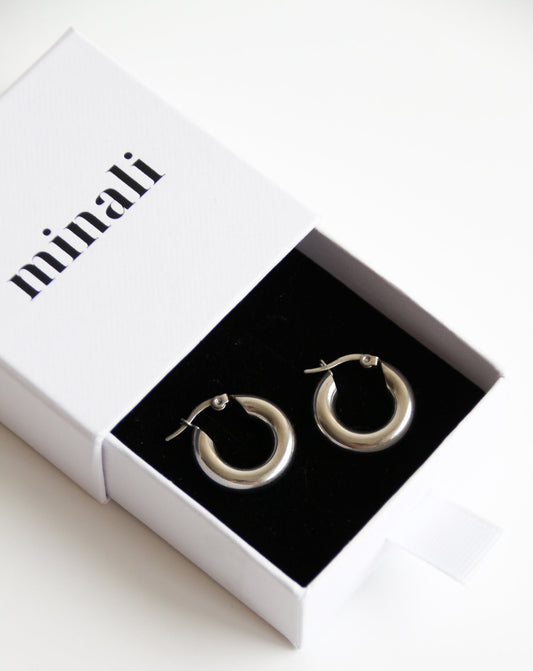 Jade Earrings in silver